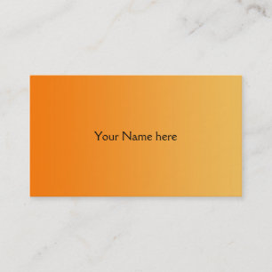 NUR Farbstoffe - Orange Visitenkarte