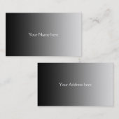 NUR FARBSTOFFE - schwarz-grau Visitenkarte (Vorne/Hinten)