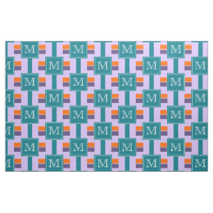 NUR FARBSTREIFEN - gefärbt + Ihr Monogramm Stoff