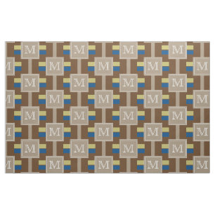 NUR FARBSTREIFEN - gefärbt + Ihr Monogramm Stoff
