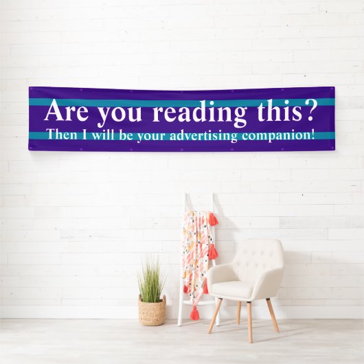 NUR FARBSTREIFEN - lila + Ihr Backg. Banner (Insitu)