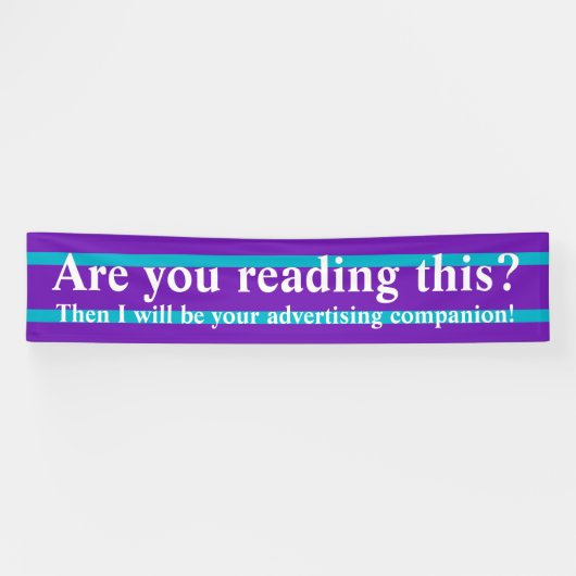 NUR FARBSTREIFEN - lila + Ihr Backg. Banner (Horizontal)