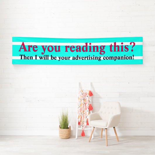 NUR FARBSTREIFEN - Türkis + Ihr Rücken. Banner (Insitu)