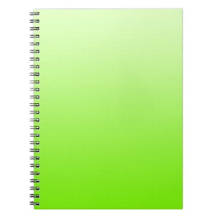 NUR FARBVERLAUF neon grün Notizblock