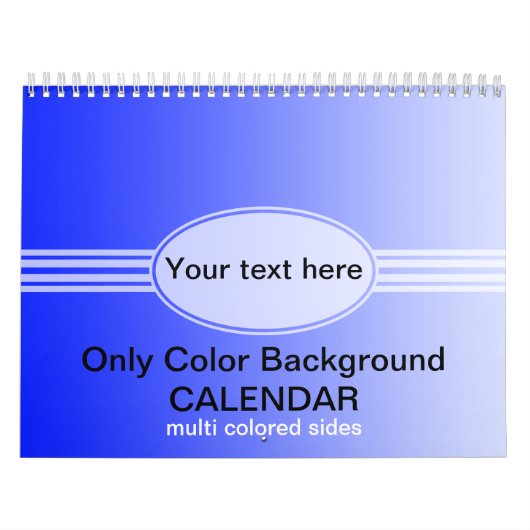 Nur Farbverläufe Kalender - mehrfarbig (Titelbild)