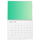 Nur Farbverläufe Kalender - mehrfarbig (Feb 2027)