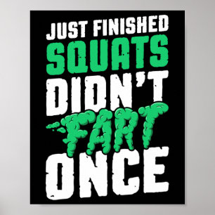 Nur fertig platzierte Partien Furz einmal Bodybuil Poster