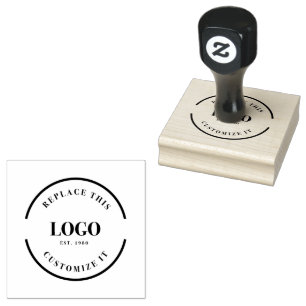 Nur Firmenlogo Gummistempel