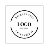 Nur Firmenlogo Gummistempel (Prägung)
