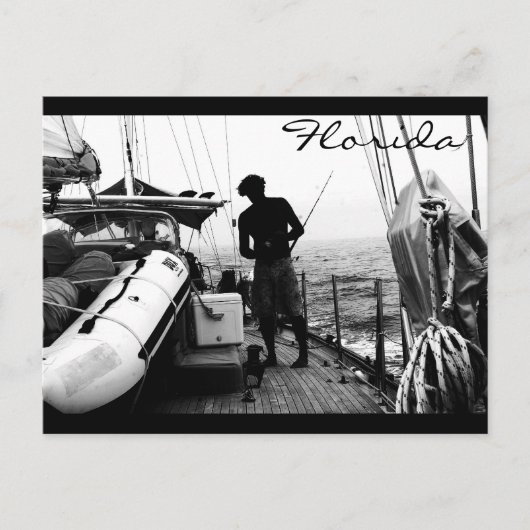 Nur Fishin' Postkarte (Vorderseite)