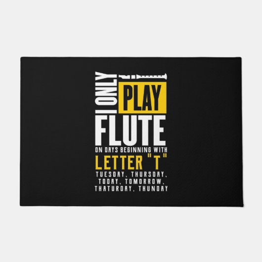 Nur Flute spielen Fußmatte (Vorderseite)