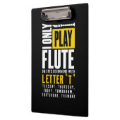 Nur Flute spielen Klemmbrett (Links)