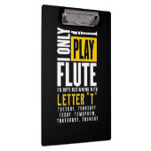 Nur Flute spielen Klemmbrett (Rechts)