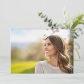 Nur Foto Design-Abschluss einfügen Einladung (Stehend Vorderseite)