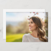 Nur Foto Design-Abschluss einfügen Einladung (Vorne/Hinten)