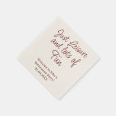 Nur Freizeit und viel Spaß beim Sonnenaufgang Serviette (Ecke)