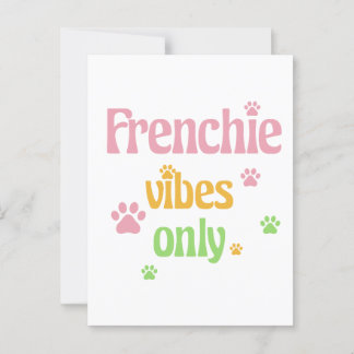 Nur Frenchie Vibes Postkarte
