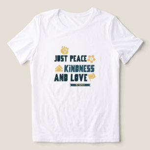Nur Frieden Freundlichkeit und Liebe Kein König T- Tri-Blend Shirt