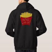 Nur Fritten-Tag 🍟 Hoodie (Rückseite)
