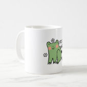 Nur Frosch-Vibes Kaffeetasse (Vorderseite Links)
