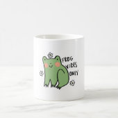 Nur Frosch-Vibes Kaffeetasse (Mittel)