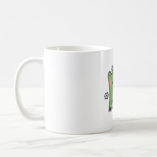 Nur Frosch-Vibes Kaffeetasse (Links)