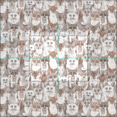 Nur Füchse, braun, weiße Stoffe (Kachel)