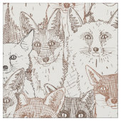 Nur Füchse, braun, weiße Stoffe (Nahaufnahme)