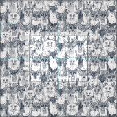 Nur Füchse Indigoweiße Stoffe (Kachel)