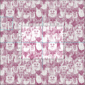 Nur Füchse Kirschrosa weiche weiße Stoffe (Kachel)