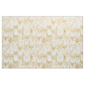 Nur Füchse Senf weiche weiße Stoffe (Fat Quarter (45,7 x 55,9 cm))