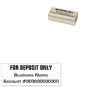 Nur für Bankeinlagen Gummistempel (Stempel)