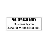 Nur für Bankeinlagen Gummistempel (Prägung)