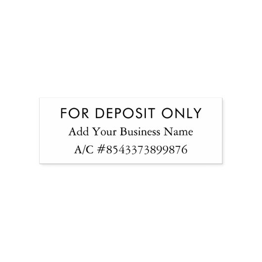 Nur für Bankeinlagen: Kontonummer des Bankkontos Permastempel (Design)