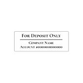 Nur für Bankeinlagen: Kontonummer des Bankkontos Permastempel (Design)