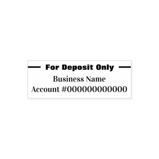 Nur für Bankeinlagen: Kontonummer des Bankkontos Permastempel (Design)