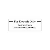 Nur für Bankeinlagen: Kontoübersicht der Geschäfts Permastempel (Design)