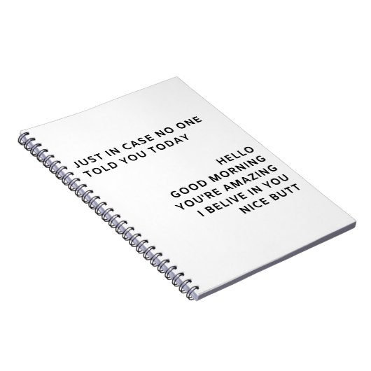 Nur für den Fall, niemand sagte Ihnen heute Hallo  Notizblock (Rechte Seite)