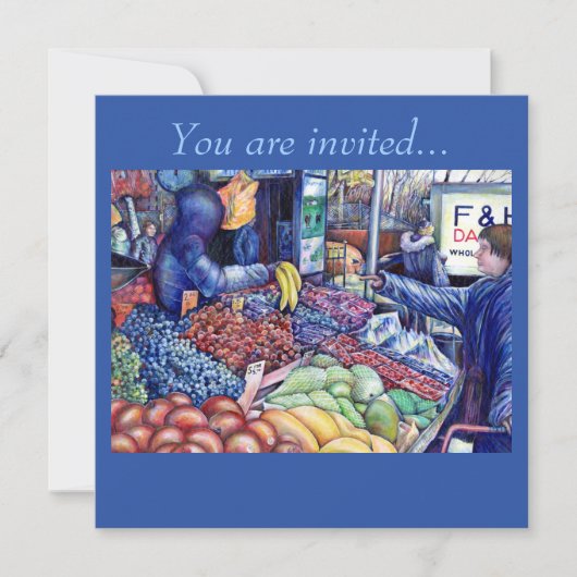 Nur für den geistigen Verbrauch Einladung (Vorderseite)