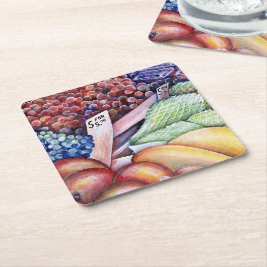 Nur für den geistigen Verbrauch Rechteckiger Pappuntersetzer (angewinkelt)