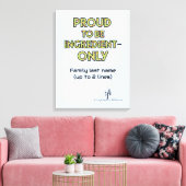 Nur für den Haushalt bestimmte Inhaltsstoffe Leinwanddruck (Insitu (Wohnzimmer))