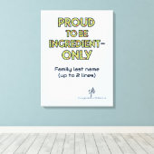 Nur für den Haushalt bestimmte Inhaltsstoffe Leinwanddruck (Insitu (Holzboden))