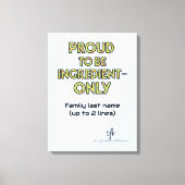 Nur für den Haushalt bestimmte Inhaltsstoffe Leinwanddruck (Vorderseite)