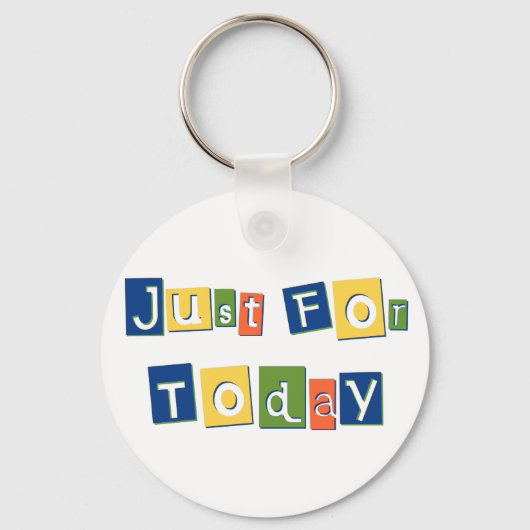Nur für die aktuellen Slogan Quote Farbblockbuchst Schlüsselanhänger (Vorderseite)