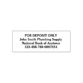 Nur für die Bankeinlage bei der selbstständigen Br Permastempel (Design)