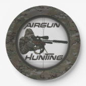 Nur für echte Jäger , Jagd mit Luftwaffen Pappteller (Vorderseite)