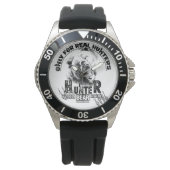 Nur für echte Jäger T - Shirt Schlüsselanhänger Armbanduhr (Vorderseite)