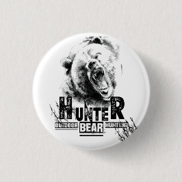 Nur für echten Jäger-T - Shirt Button