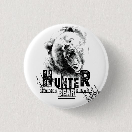 Nur für echten Jäger-T - Shirt Button (Vorderseite)