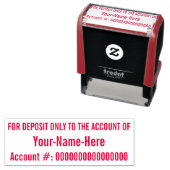 "NUR FÜR EINLADUNG AUF DAS KONTO" Briefmarke Permastempel (Beispiel)